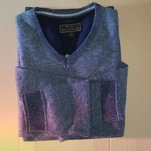 Men's Wool Blend V-neck Sweater, NWT